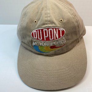 Vintage Dead stock NASCAR Chase Authentic Tan Jeff Gordon DuPont Snap Back